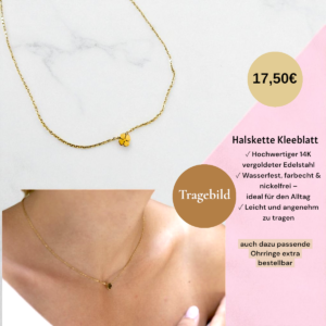 Halskette Kleeblatt