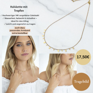 Halskette mit Tropfen
