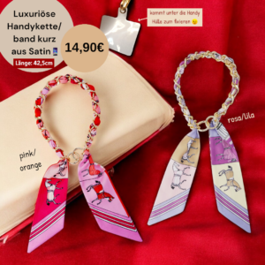 Luxuriöse Handykette/band aus Satin