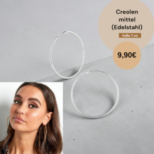 Creolen mittel (Edelstahl)
