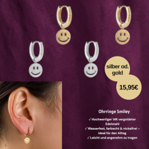 Ohrringe Smiley