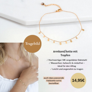 Armband mit Tropfen