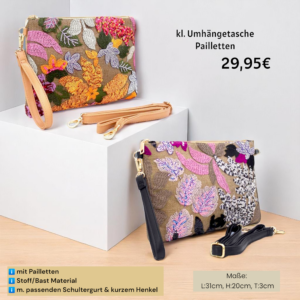 Paillettentasche - kl. Umhängetasche