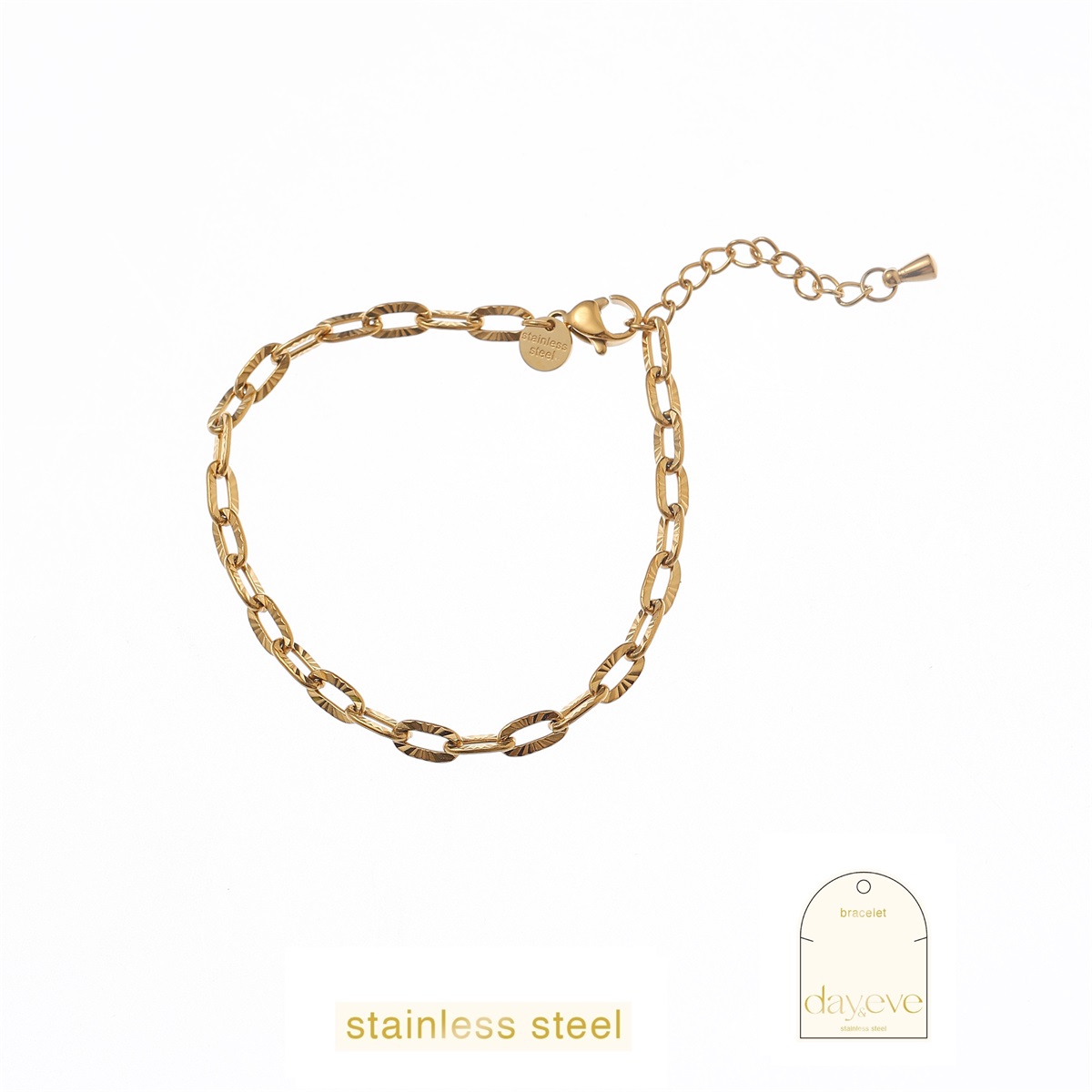 Gestreiftes Gliederarmband – Bild 3