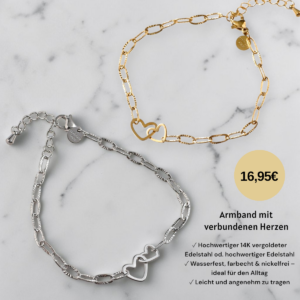 Armband mit verbundenen Herzen