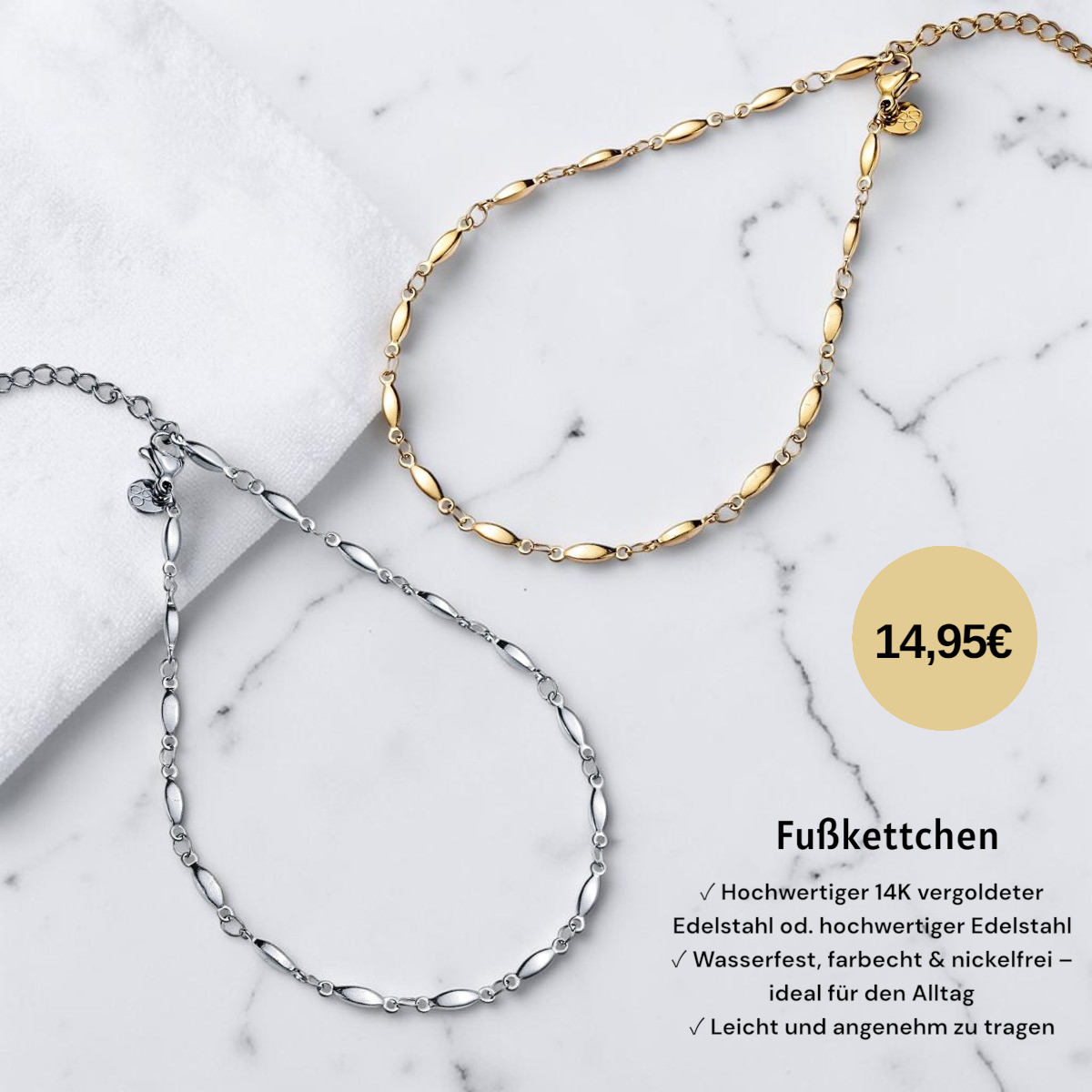 Fußkettchen "schlicht", Fußkette