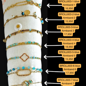 versch. Armbänder - Serie Blue