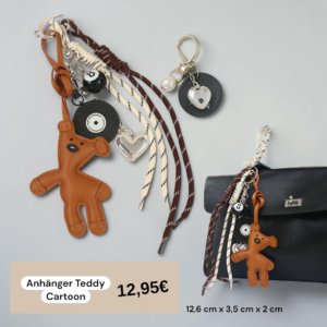 Anhänger Teddy Cartoon, Schlüssel/Taschen Anhänger