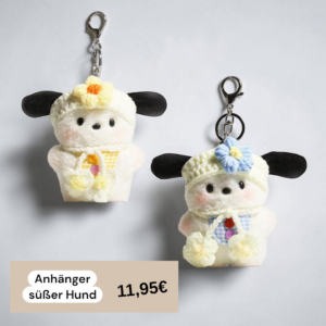Anhänger süßer Hund, Schlüssel/Taschen Anhänger
