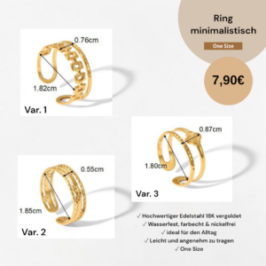 Ringe minimalistisch