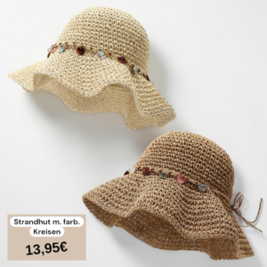 Strandhut m. farb. Kreisen