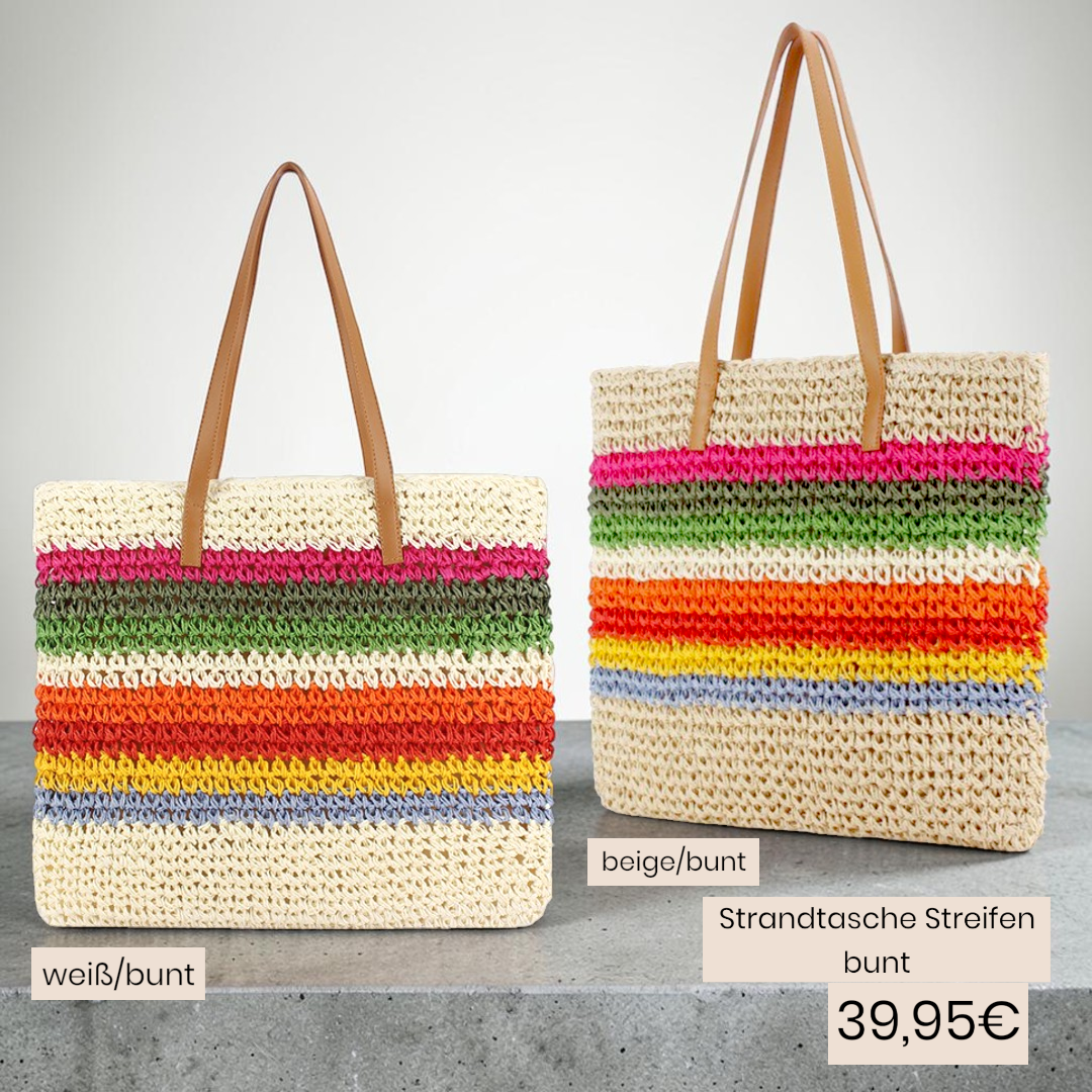 Strandtasche Streifen bunt