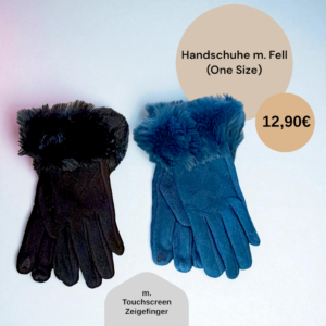 Handschuhe m. Fell, Handschuh
