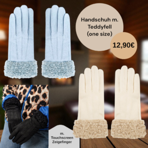 Handschuhe m. Teddyfell, Handschuhe