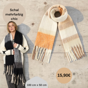 Schal mehrfarbig chic