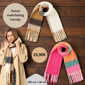 Schal mehrfarbig trendy