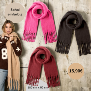 Schal einfarbig