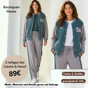 2 teiliges Set (Jacke & Hose) "Collage Style"