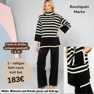 2 teiliges Roll-neck knit set (Pulli & Hose)