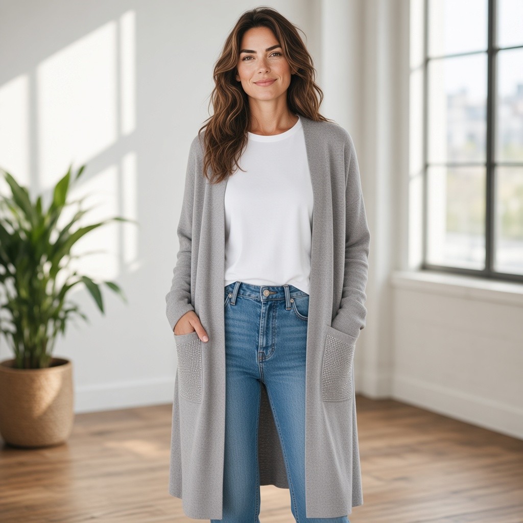 Long Weste/Jacke – Bild 5