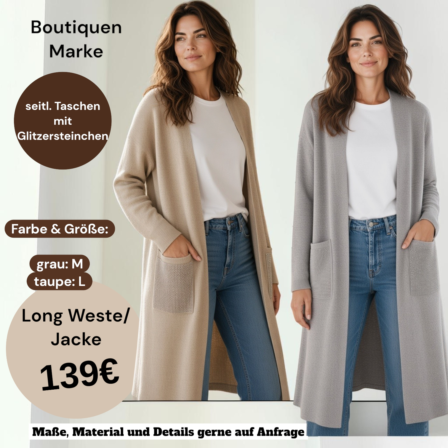 Long Weste/Jacke