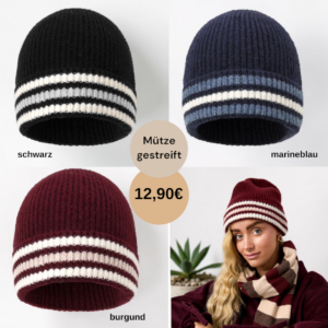Mütze gestreift