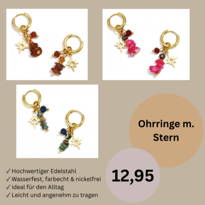 Ohrringe m. Stern