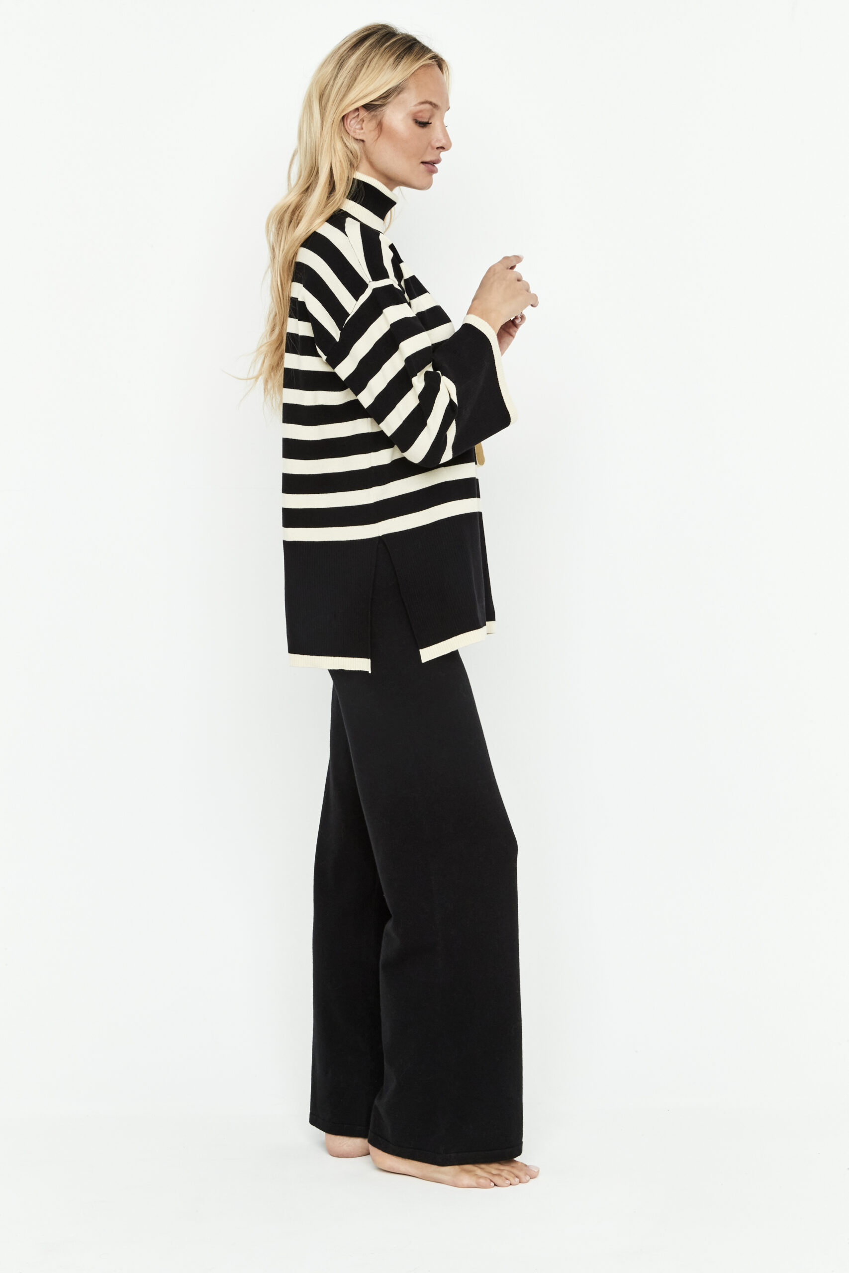 2 teiliges Roll-neck knit set (Pulli & Hose) – Bild 6