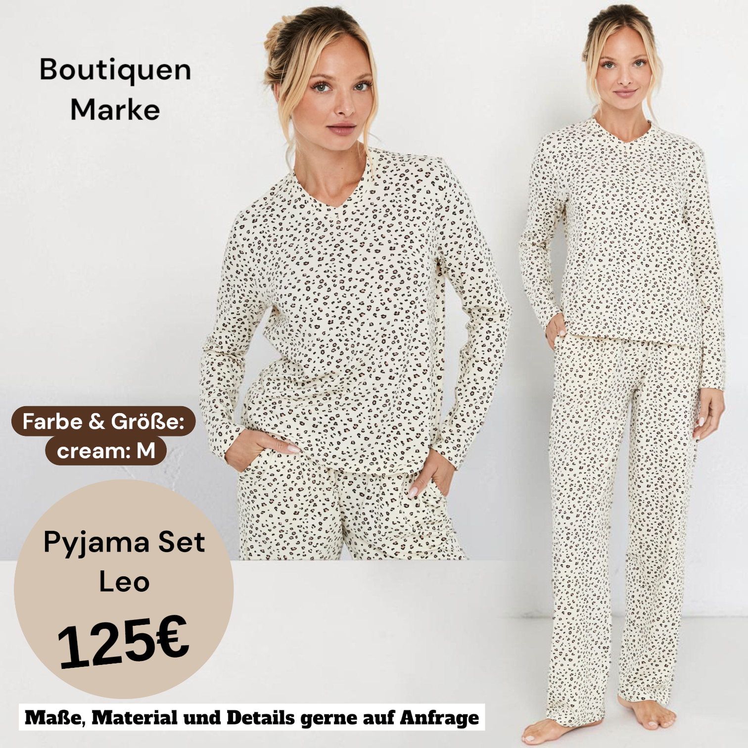 2 teiliges Pyjama Set (lang arm Shirt & Hose)